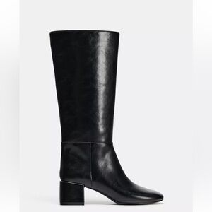 Zara Black Heeled Boots